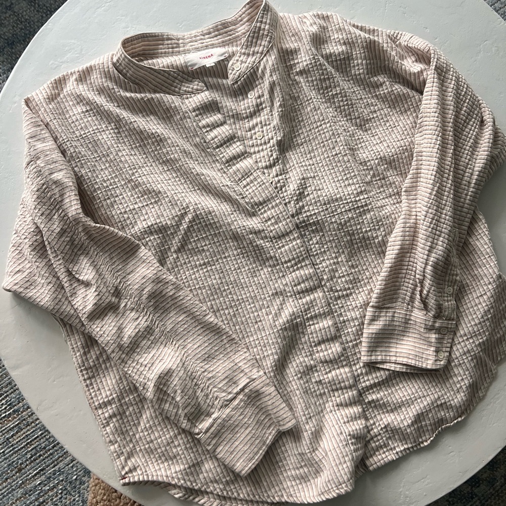 Xirena Beau Striped Button Down